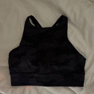 Lululemon Camo High-Neck Sports Bra size 8
